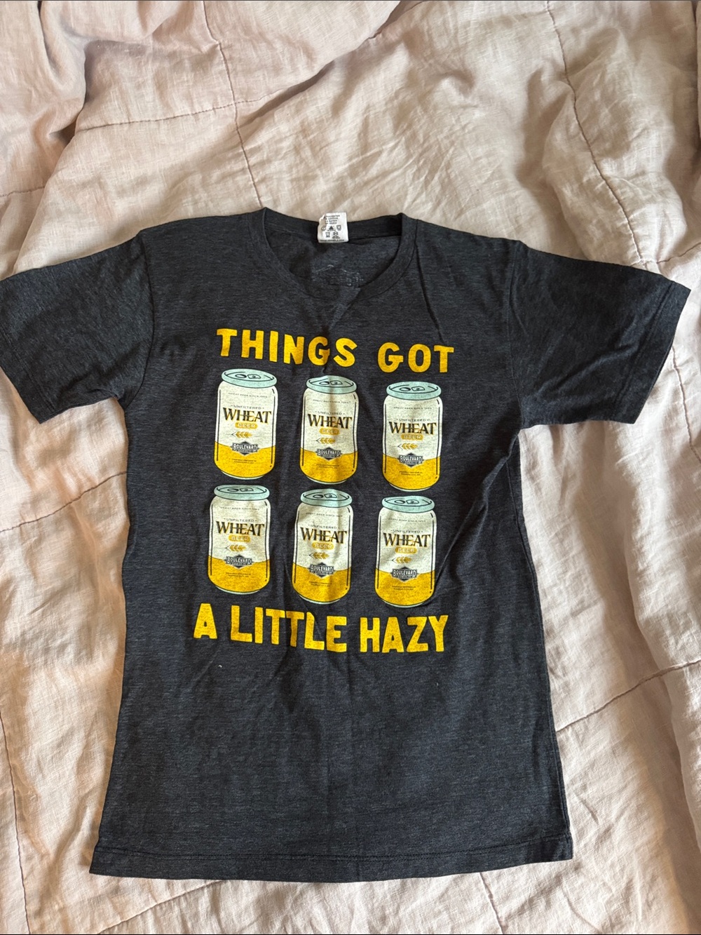 Things Got a Little Hazy - Boulevard Brewery Graphic Tee - Charcoal